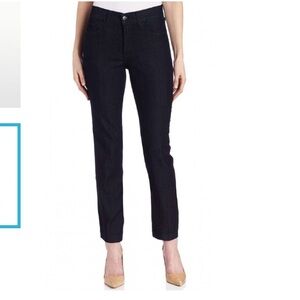 Not Your Daughter’s Jeans NYDJ Audrey Ankle Pants Dark Blue Wash Denim Size 2P